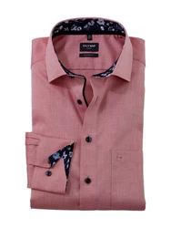 OLYMP Hemd Rot/Rosa/Lila