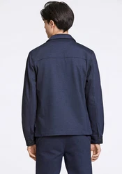 LINDBERGH Hemdjacke Oberhemd Dunkelblau/Hellblau/Blau