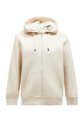 Peak Performance Kapuzensweatshirt Original Small Logo Zip Hood Beige/Khaki