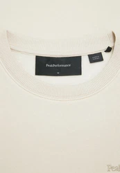 Peak Performance Fleecepullover Original Small Logo Crew Beige/Weiß/Khaki/Creme