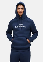 Peak Performance Kapuzensweatshirt Original Hood Blau/Dunkelblau/Lila