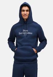 Peak Performance Kapuzensweatshirt Original Hood Blau/Dunkelblau/Lila
