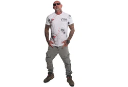 YAKUZA T-Shirt Woof Orange/Weiß/Rot