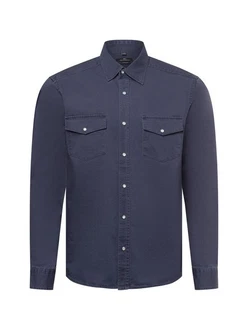Nils Sundström Outdoorhemd Dunkelblau/Blau