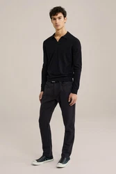 WE Fashion Poloshirt Dunkelblau/Schwarz