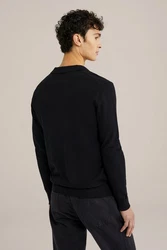WE Fashion Poloshirt Dunkelblau/Schwarz
