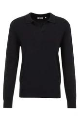 WE Fashion Poloshirt Dunkelblau/Schwarz