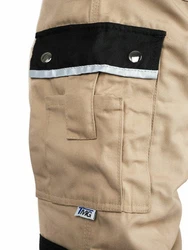 TMG International Arbeitslatzhose Beige/Khaki/Braun