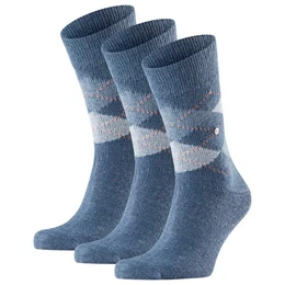 Kurzsocken Herren Socken PRESTON 3er Pack - Rautenmuster, (Packung, 3er Pack)