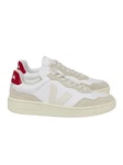 VEJA V-90 Sneaker Weiß/Rot/Beige