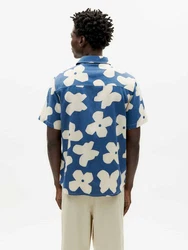 Thinking Mu Kurzarmhemd Tom Shirt Blau