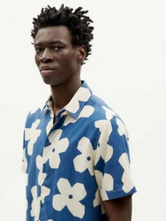 Thinking Mu Kurzarmhemd Tom Shirt Blau