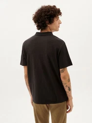 Thinking Mu Poloshirt Hemp Polo Schwarz/Dunkelgrau/Grau