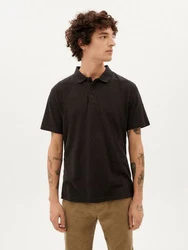 Thinking Mu Poloshirt Hemp Polo Schwarz/Dunkelgrau/Grau