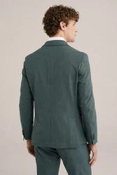WE Fashion Jackenblazer Dunkelgrün/Grün/Türkis