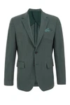 WE Fashion Jackenblazer Dunkelgrün/Grün/Türkis
