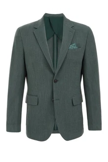 WE Fashion Jackenblazer Dunkelgrün/Grün/Türkis