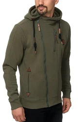 Indicode Strickpullover Elm Dunkelgrün/Khaki