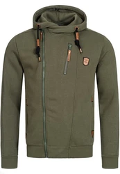 Indicode Strickpullover Elm Dunkelgrün/Khaki