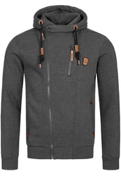 Indicode Strickpullover Elm Dunkelgrau/Grau/Hellgrau