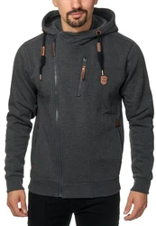 Indicode Strickpullover Elm Dunkelgrau/Grau/Hellgrau