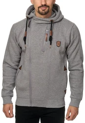 Indicode Strickpullover Elm Grau/Hellgrau