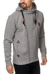 Indicode Strickpullover Elm Grau/Hellgrau