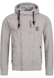 Indicode Strickpullover Elm Grau/Hellgrau