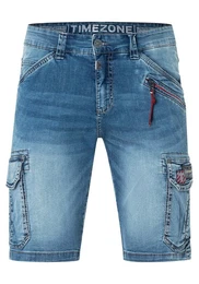 Cargoshorts Shorts Kurze Denim Mid Waist Jeansshorts 7313 in Blau