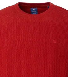 Redmond Strickpullover Uni Rot/Dunkelrot