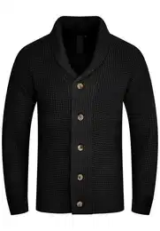 Strickjacke S2EMBU Herren Grobstrick Pulli Winterpullover