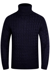 SOULSTAR Rollkragenpullover S2RECIFE Herren Rolli Dunkelblau/Blau/Hellblau