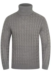 SOULSTAR Rollkragenpullover S2RECIFE Herren Rolli Grau/Dunkelgrau/Hellgrau