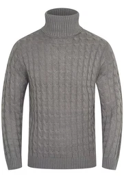 Rollkragenpullover S2RECIFE Herren Grobstrick Pulli Rollkragen Rolli Winterpullover