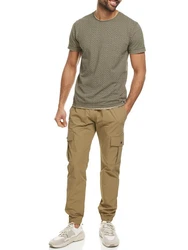 Indicode T-Shirt INJude Khaki/Dunkelgrün/Braun/Beige