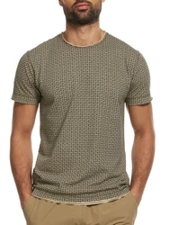 Indicode T-Shirt INJude Khaki/Dunkelgrün/Braun/Beige