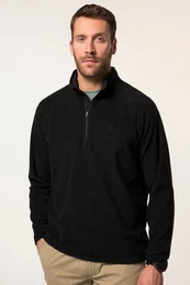 Sweatshirt Fleecetroyer Outdoor Bauchfit Zippkragen