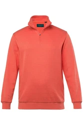 Boston Park Sweatshirt Sweat-Troyer Zippkragen Rot/Dunkelrot/Rosa/Orange