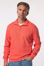 Sweatshirt Sweat-Troyer Ripp-Qualitt Zippkragen