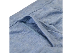 Toker Collection Slip Herrenslip klassischer Schnitt blau/grau meliert