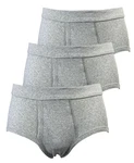 Toker Collection Slip Herrenslip klassischer Schnitt blau/grau