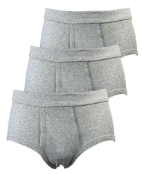 Toker Collection Slip Herrenslip klassischer Schnitt blau/grau