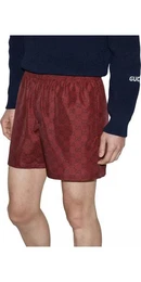 Badehose Badehose GG Logo Print Rot Herren