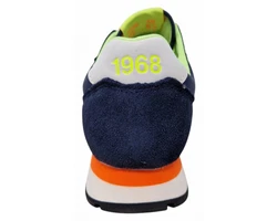 SUN 68 Tom Fluo Sneaker Dunkelblau/Hellblau/Blau/Weiß