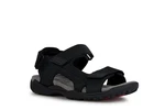Geox Sandale TERRENO+GRIP Schwarz/Grau
