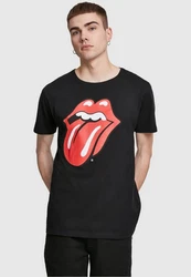 Merchcode T-Shirt Rolling Stones Tongue Tee Schwarz/Rot/Creme