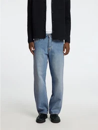 Relax-fit-Jeans SLH220-LOOSE KOBE 3501 L.B WASH JNS NOOS