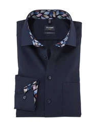 OLYMP Businesshemd Luxor modern fit Dunkelblau