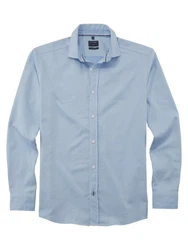 OLYMP Businesshemd Hemd Casual Hellblau/Blau