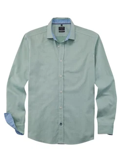 OLYMP Businesshemd Hemd Casual Türkis/Grün/Hellgrün/Blau